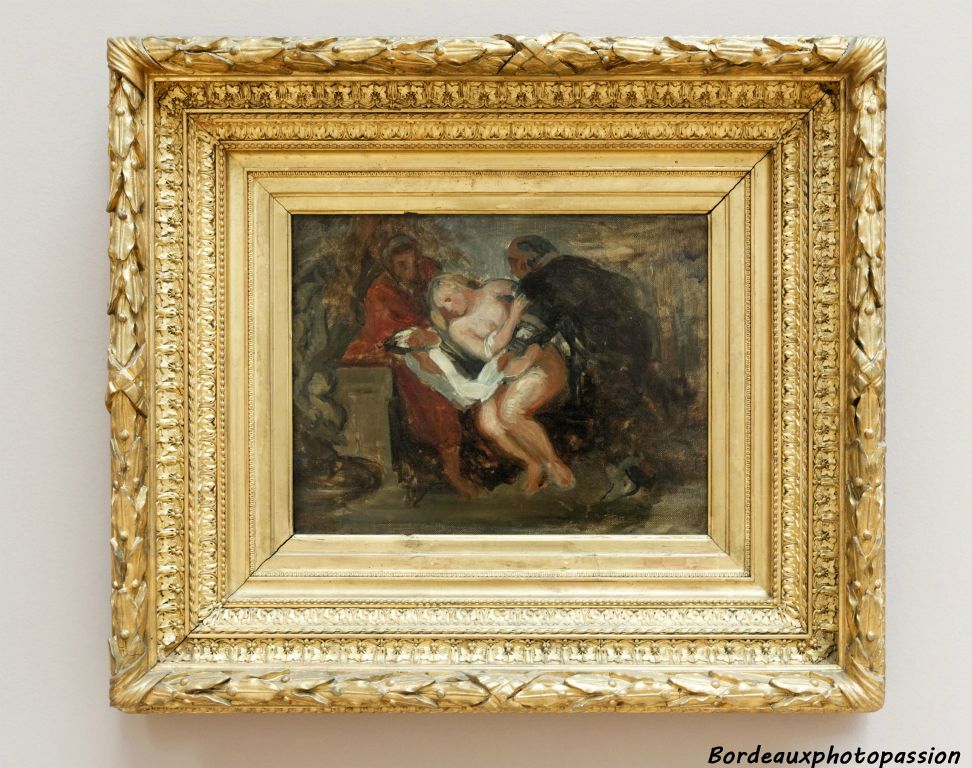 Eugène Delacroix, Suzanne et les vieillards, Étude 